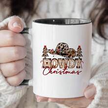 1PC11 Oz Ceramic Coffee Cup - Hand Washable Only, Bisphenol A Free, Insulated, Reusable, Cute Cat Printed Coffee Cup, Suitable For Multiple Uses - Perfect Gift For Cat Enthusiasts On Christmas, Thanksgiving, Valentine's Day, Father's Day, And Mother's Day, Ideal For Juice, Milk, Coffee - Perfect Birthday And Holiday Gift For Family, Gift For Him, Funny Mug