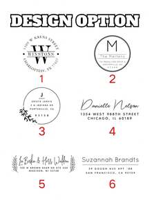 1pc Custom Self Inking Address Stamp – Personalized Return Address Stamp With Name & Logo, 6 Designs , Elegant DIY Rubber Stamp For Envelopes, Wedding Invitations & Gift Packaging, Elegant Office & Craft Supply, Perfect Valentine's Day, Mother's Day, Father's Day, Wedding Season & Anniversary Gift For Couples - Multicolor - View 5