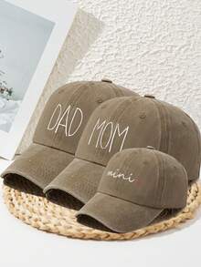 3pcs Embroidered Baseball Cap Set, Adjustable Washed Casual Sun Hat For Outdoor, Travel, Beach, Suitable For Spring & Autumn - Baseball Cap - View 11