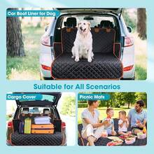 JOEJOY Car Boot Protector - Boot Liner For Dogs Non-Slip |   Dog Car Seat Cover Scratchproof & Dirt Resistant |   Side & Bumper Protection |   Adjustable Straps Boot Cover For Suvs Trucks Cars