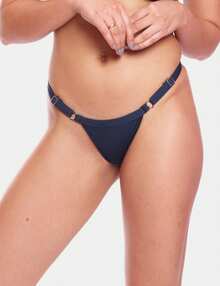 Biquíni Calcinha Reguladora Moda Praia Verão Calcinha de Biquíni Moda praia Biquíni Verão feminino - Azul Royal - Visão 4