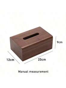 Walnut Wood Tissue Box, Wooden Tissue Holder For Living Room, Home Decor, Desktop Storage, Bathroom, Kitchen Accessories - Multicolor - View 7
