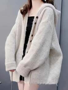 Women Cardigans - Màu be - Xem 4