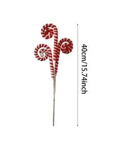 3pcs Christmas Ball Stick Cuttings Christmas Tree Ornaments Home Party Decorations New Year Gifts Supplies,Artificial Plant Christmas Tree Cuttings Garland Ornament Home New Year Xmas Deco,Artificial Plants Christmas Ornaments,Christmas Tree Ornament Stem Delicate Curly Stem For DIY Christmas Tree And Wreath Decoration,Home Office Crafts Party Ornaments Christmas Decorations Home Christmas Gifts Christmas Decor - Red and White - View 12