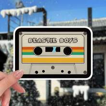 Cassette Tape Vinyl Sticker - Waterproof & Durable Decal For Cars, Laptops, Phones, Refrigerators, And More - Retro Music Design, Peel-And-Stick Application, Cool Stickers