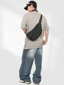 Rucsac multifuncțional, geantă de piept pentru bărbați, geantă casual cu curea de piept, antifurt, geantă crossbody cu un umăr la modă nouă