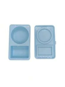 带硅胶盖的可重复使用容器，2 包双层容器，带盖硅胶调味品容器，用于零食酱料 - 彩色 - 查看 12