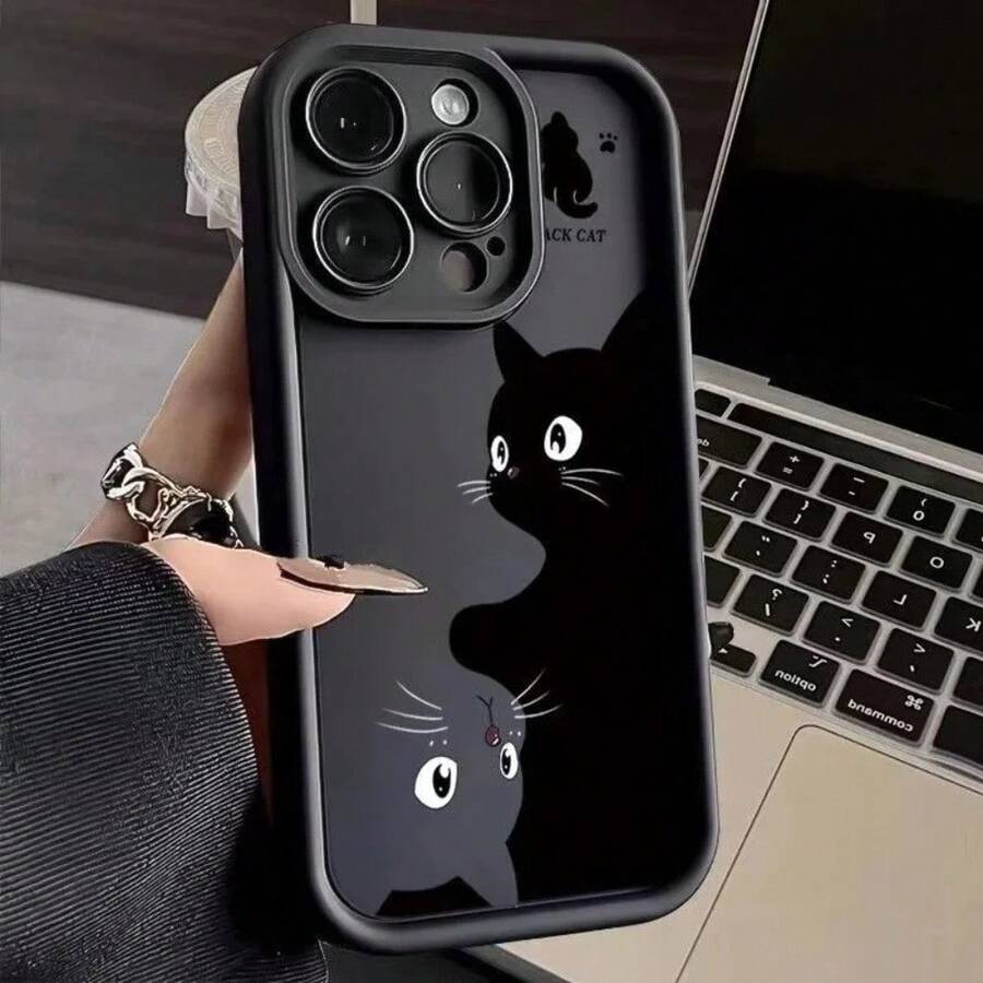 Black Cat Pattern Anti-Fall And Soft Silicone Cover Case For I PHONE XR 11 12 13 14 15 16 PRO MAX 14 15 16 PLUS REDMI A2 A3 8 9A 10C 12 13 14C 11 12 LITE POCO F3 F5 M3 M4 PRO X3 X5 X6 NOTE 8 9 11 12 13 14 PRO Galaxy A03 A04 A05 A10 A11 A12 A13 A14 A15 A20 A23 A32 A34 A35 A50 A51 A52 A54 A55 A71 A72 M34 S20 FE S21 FE S22 ULTRA S23 FE S23 ULTRA S24 ULTRA S24 PLUS MOTO E13 G04 G24 E14 G14 G22 G30 G10 G20 G34 G53 G54 G84 - J1 - 查看 1
