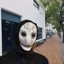 万圣节南瓜恐怖魔鬼面具、圣诞节小丑圣诞老人女巫面具、动物狼鹰手套袜子、猫蛇鲨鱼猪狗恐龙兔子马面具、派对角色扮演服装道具 - 彩色 - 查看 29