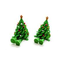 New 3D Printed Cute Movable Christmas Tree Desk Decor, Colorful Articulated Figurine Gift - Multicolor - View 3