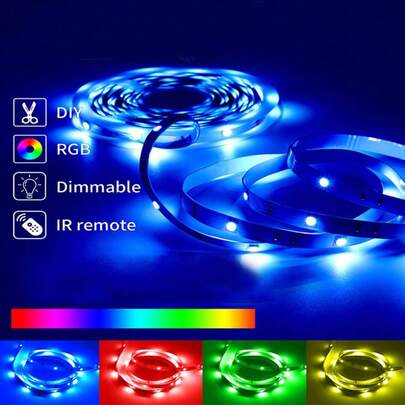 ONELEDWANGRX Dây đèn LED có thể lập trình và ghi nhớ, dài từ 3,3ft-50ft/1m-15m, điều khiển 3 phím, thích hợp cho phòng ngủ, phòng khách, nhà cửa, tiệc Giáng sinh, trang trí ngày lễ, đèn đổi màu RGB cho Tết Nguyên đán, Lễ Phục sinh, Lễ hội bia Oktoberfest, Ngày Độc lập, Eid Al-Adha, Ngày của người chết, Năm mới, Ngày Valentine, Lễ Tạ ơn, Ramadan, Ngày Thánh Patrick, Tháng Tự hào, Lễ hội Carnival