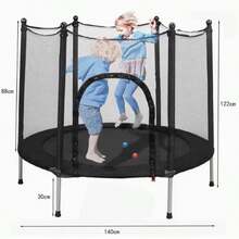 Trampoline Jumping Tumbling Children's Jumping Mat Color Black - Black - View 3