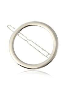 2个简约精致镂空几何圆形金属发夹，适合女性和女孩在任何场合佩戴。优雅金色圆形发夹——牢固耐用，适合休闲和正式场合。 - 彩色 - 查看 8