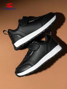 HOBIBEAR 1 Pair Kids Minimalist Outdoor Shoes, Comfortable Walking Shoes For Boys And Girls, Suitable For All Seasons, Waterproof Black