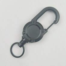 Retractable Wire Rope Multi-Function Keychain, Suitable For Outdoor Travel/Camping/Fishing With Various Small Items Needed, Can Be Hung On Travel Backpack, Not Easy To Lose, Casual, Cute, Elegant, Suitable For All Seasons, Street, Party, Made Of ABS Plastic School Car Accessories Goth Y2k