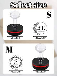 1pc Custom Self Inking Address Stamp – Personalized Return Address Stamp With Name & Logo, 6 Designs , Elegant DIY Rubber Stamp For Envelopes, Wedding Invitations & Gift Packaging, Elegant Office & Craft Supply, Perfect Valentine's Day, Mother's Day, Father's Day, Wedding Season & Anniversary Gift For Couples - Multicolor - View 4