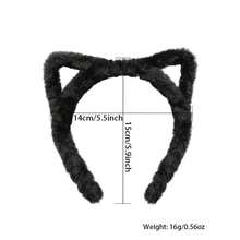 Cute 1 Pc Women's Cat Ear Headband, Autumn/Winter Style, Fashionable And Versatile For Daily Wear, Face Washing, Makeup, And Outfit Matching Leopard Print,Hairband,Hair Hoop Headbands