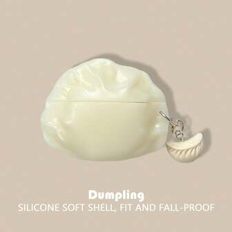 Étui de protection pour écouteurs en forme de ravioli de style chinois compatible avec 1/2/3/4/Pro/Pro2, Buds 3/Buds 3 Pro, Studio Buds/Buds+, FreeBuds SE2/SE3/Pro3/Pro4/5i/6i/Clip, ajustement parfait