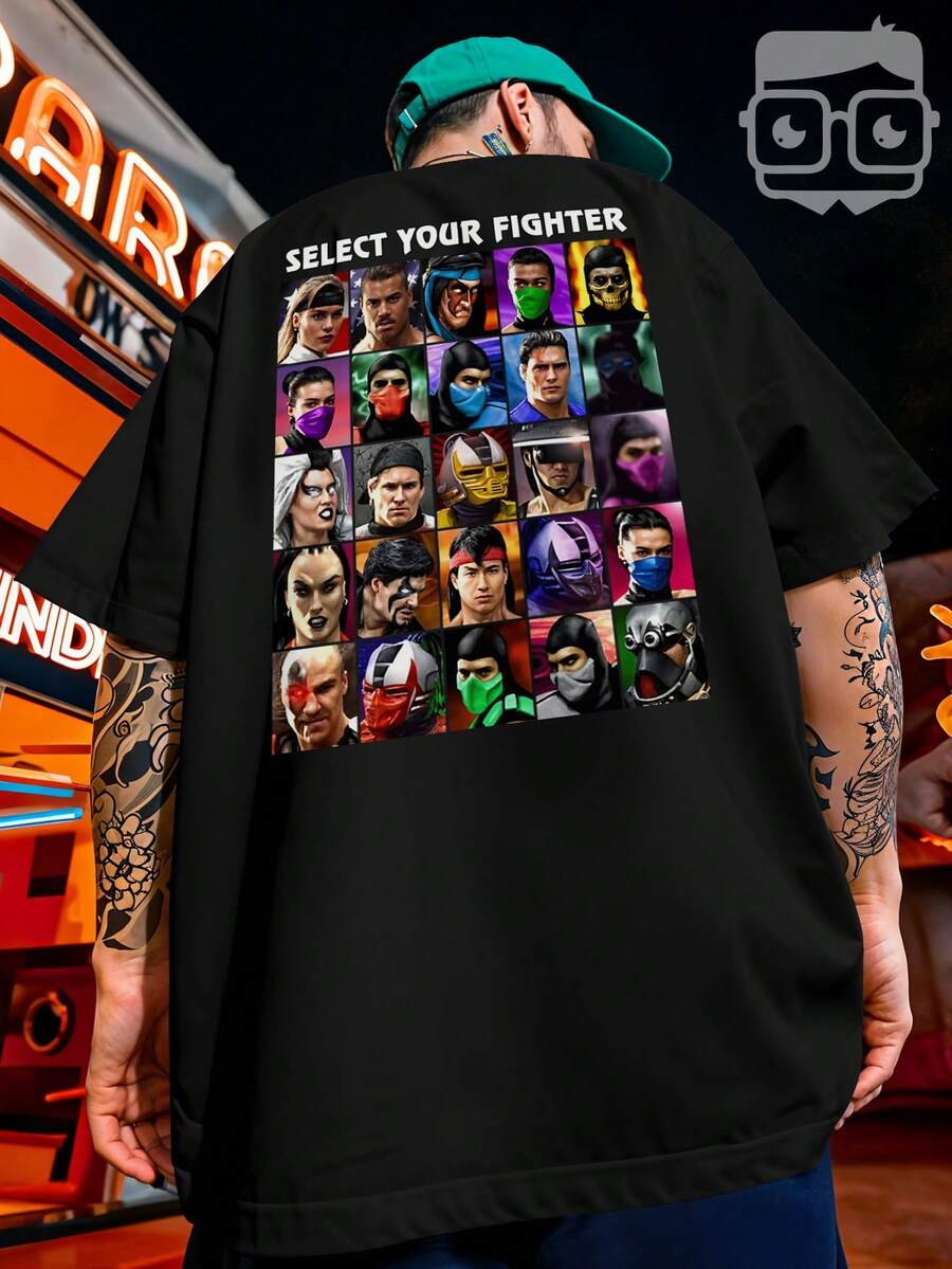 Oversized T-Shirt Streetwear Dragon Ball Z Majin Boo Gordo Anime REF 7293 VEST NERD - 黑色 - 查看 1