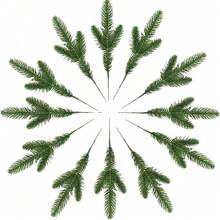 12 قطعة إكليل صنوبر نورفولك لمسة حقيقية، إكليل إصطناعي من إبر الصنوبر، نبات أخضر لديكورات عيد الميلاد على المنضدة والمدفأة وخلفية الجدار والغرفة والخارج والداخل لديكور الشتاء