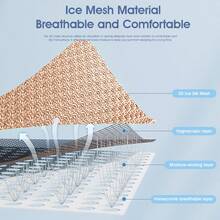 Easypie Selection 1PC/3PCS Car Seat Cushion Four Seasons Universal Ice Silk Breathable Three Pieces Cool Car Cushion Summer Single-Piece Seat Cushion,Best Gifts For Friends, Graduation Gifts, Back-To-School Gifts, Christmas Decorations, Valentine's Day Gifts, Gifts For Mom And Dad, Halloween, Thanksgiving, Personalized Gifts, Birthday Gifts, New Year Gifts