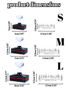 1pc Custom Self Inking Address Stamp – Personalized Return Address Stamp With Name & Logo, 6 Designs , Elegant DIY Rubber Stamp For Envelopes, Wedding Invitations & Gift Packaging, Elegant Office & Craft Supply, Perfect Valentine's Day, Mother's Day, Father's Day, Wedding Season & Anniversary Gift For Couples - Multicolor - View 3
