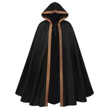 Cosplay Clothing - 2471 Two-tone Cape, Brown and Coffee Color - View 4