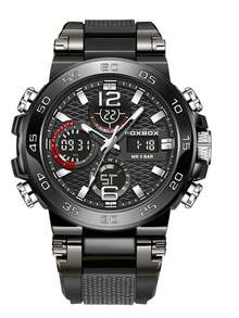 Foxbox 男士黑色數位手錶 - 黑色 - 查看 7