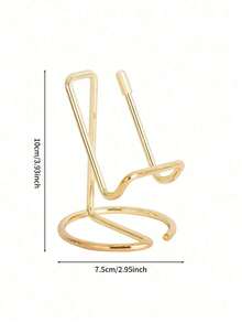 1pc Simple Desktop Phone Holder, Metal Iron Alloy Material Phone Stand, Suitable For Living Room, Bedroom, Office Desk, Study Room, Etc. Back To School