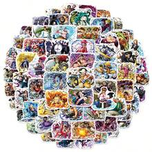 ONE PIECE 65Pcs Cartoon Fight Anime One Piece Luffy Zoro Hopper Waterproof Stickers Cool Graffiti Decals DIY Phone Suitcase Laptop Fridge Wall Decoration Sticker Room Decor Wall Stickers Wall Sticker Home Decor