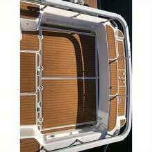 YUNRUX Boat Flooring, EVA Foam Decking Sheet, Faux Teak Marine Mat, Marine Carpet, Cooler Mats, Seating, Non-Slip Self-Adhesive Flooring Material For Motorboat, RV, Yacht, Kayak, Swimming Pool, 96" X 35.5" - 彩色 - 查看 6