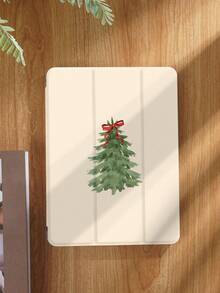 Weihnachtsbaum Schleifen Muster Tablet Schutzhülle, kompatibel mit iPad 9.7/10.2/10.5/10.9/12.9/Pro 11, 10. Generation, kompatibel mit Samsung Galaxy Tab S6 Lite 10.4 Zoll, kompatibel mit Kindle Paperwhite 12. Gen 2024, Kindle (11. Generation) 2022 Version, Kobo Clara Color, weicher Fallschutz, Smart Stand/Automatisches Aufwachen/Schlaf, Weihnachten/Weihnachtsgeschenke/Feiertagsgeschenke - Verschiedenfarbig - Übersicht 2