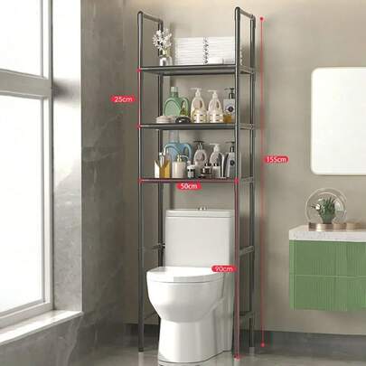 Bathroom Storage Rack Space-Saving Stand Holder MultiFunctional Floor Type Toilet Storage Racks Multilayer Washing Shelf