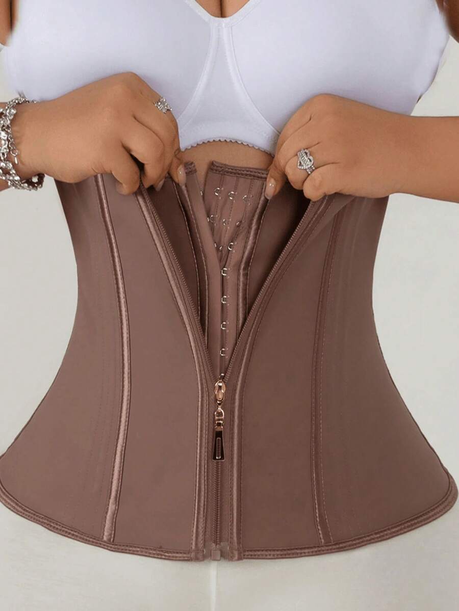 1PC Women's Corset Waist Trainer Corset, Pink,Women's Body Shaper Butt ,Sport Tops, Shapewear, Daily Wear - Màu be - Xem 1