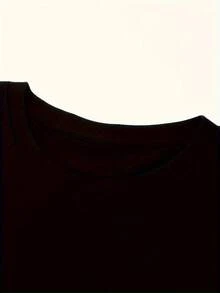 Camiseta de Halloween para Mujer "Shake Shake Shake" - Camiseta Beige con Letras Verdes en Negrita, Atuendo para Fiestas y Otoño Casual - Ropa Suave, Transpirable y Lavable a Máquina, Diseño Divertido, Ajuste Cómodo, Moda Festiva, Ideal para Compras - Oscuro - Ver 3