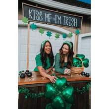 U2019s Day Headband Women Green Lucky Shamrock Embellished Pearl Knotted Headband U2019s Day Hair Accessories Irish Holiday Gifts Shamrock 3 - ban đầu - Xem 2