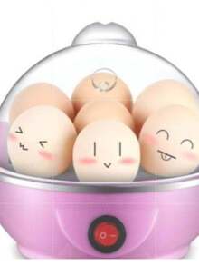 Electric Egg Cooker Steam Cooking Machine Egg Cooker 110V And 220V - Pink - View 1