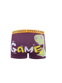 4pcs/Set Young Boy New Dinosaur Animal Print Boxer Briefs, Children Underwear Shorts Set - Grey - View 6