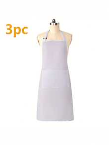 Adjustable Children's Apron With 2 Pockets, Suitable For Kids' Drawing, Cooking, And Crafts