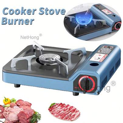 Portable Camping Gas Stove Single Burner Butane Cooker BBQ Outdoor Travel Case