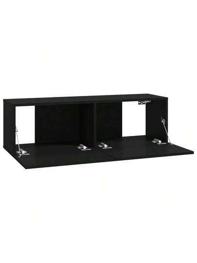 VidaXL TV Wand Units Pcs 100x30x30 Cm Processed Wood Zwart view 8