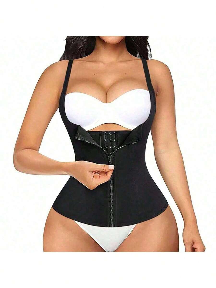 Multifunctional Waist Trainer - Postpartum Support, Sweet Sweat Trimmer, And Shaper - Ideal For Weight Loss And Abdominal Control Exercise Waist Belt Suitable For Workout Home Sports And Walk - Black - View 1
