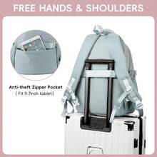 Grundschultasche Mädchen, 36 Liter Kawaii Freizeitrucksack mit Anhänger, Leichte und wasserdichte Schultasche aus Nylon für Mädchen von 9-18 Jahren