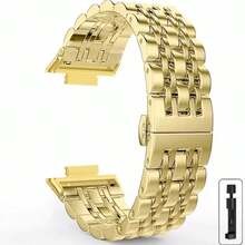 Pulseira de Aço Inoxidável Compatível com Huawei Watch Fit 4/4pro, Pulseira de Relógio Inteligente, Pulseira Compatível com Huawei Fit 3/4/4Pro, Pulseira de Metal