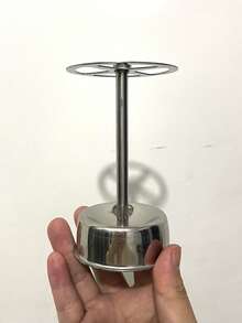 Organizador de acero inoxidable de uso múltiple para brochas de maquillaje, cepillos de dientes y artículos de papelería - Estantería de almacenamiento independiente para el baño