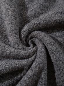 Unisex Vintage Casual Loose Fit Crew Neck Sweater With Star Pattern, Lightweight & Comfortable, Suitable For Spring, Autumn & Winter - Grey - View 9