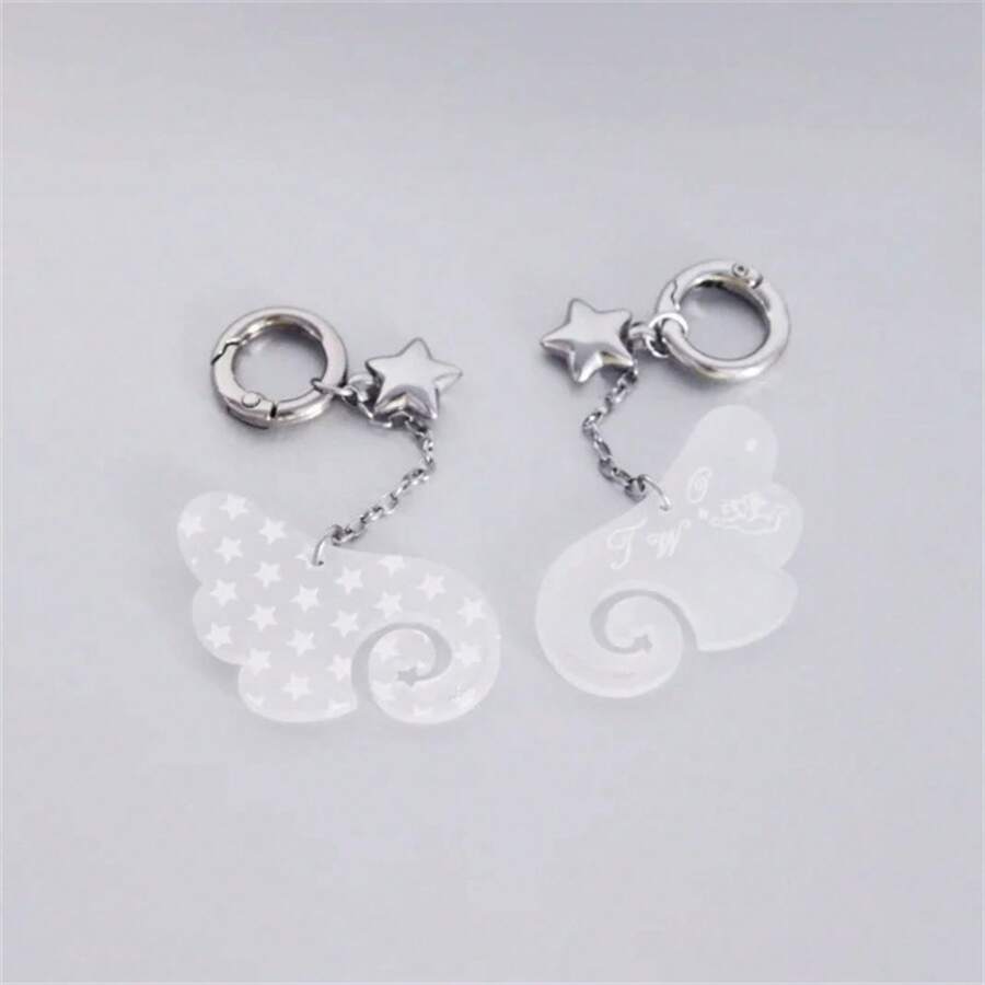 Keyrings & Keychains - Mặt dây chuyền hình cánh thiên thần - Chiếc bên phải - Xem 1