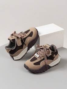 2025 Spring/Autumn New Kids Sports Shoes, Boys' Chunky Sneakers, Girls' Casual Sneakers, Versatile Leisure Student Shoes