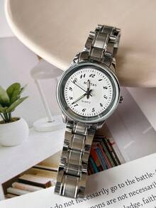 sottas 新款时尚简约休闲防水石英钢表带女士手表 - 白色 - 查看 3