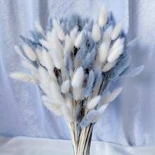 30/60/100/120/140 件装波西米亚风彩色兔尾草花束，适合家居装饰、婚礼中心摆设、春季斋月复活节母亲节情人节礼物、秋季装饰